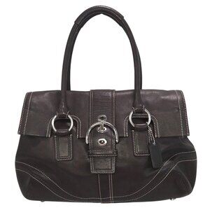 Vintage Coach 2007 Hampton Soho Flap D0793-10918 Brown Leather Bag Y2K
